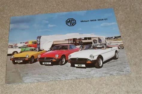 Mg Range Brochure Midget Mgb Roadster Mgb Gt Sports Cars