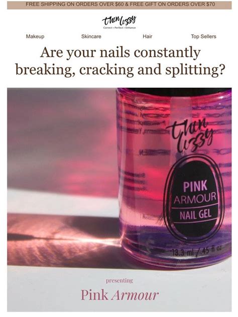 Thin Lizzy Au 💪 Get Stronger Nails Instantly With Pink Armour 💪 Milled
