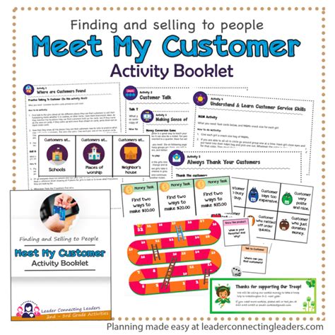 Meet My Customers Activity Booklet Leader Connecting Leaders