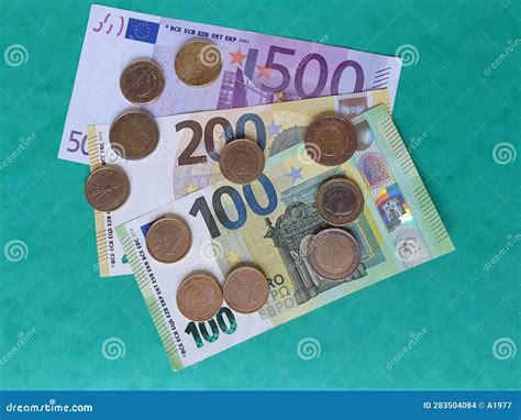 Euro Coins And Banknotes European Union Currency Stock Photo Image Of