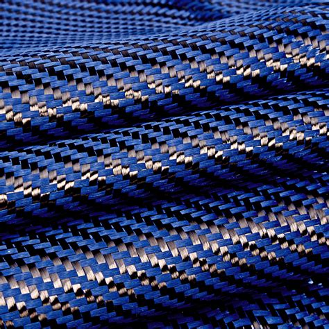 Vải Carbon Blue Thiết Lập Vải Chất Liệu Công Nghiệp Tấm Sợi Carbon