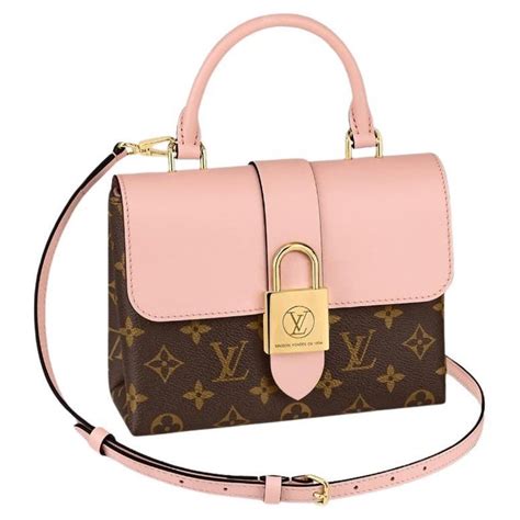 Louis Vuitton Locky Bb Bag Dusty Pink Coated Monogram Canvas And