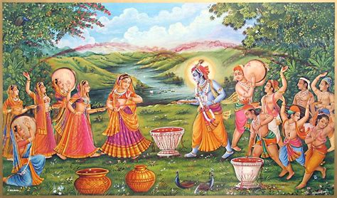 Krishna Playing Holi Holi Images Happy Holi Radha Krishna Holi