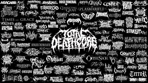 A Compilation Of Deathcore Band Logos Heavy Metal Art Times Of