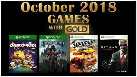 Xbox Live Games With Gold October 2018 Youtube
