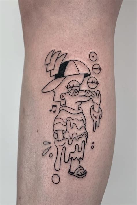 Lisa Simpson Tattoo By Galen Bryce Simpsons Tattoo Cartoon Tattoos