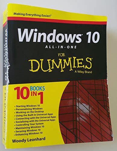 Windows 10 All In One For Dummies By Leonhard Woody Acceptable