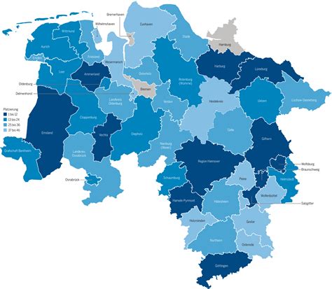 In der überregionalen karte (open street map) finden sie schnell und einfach alle straßen, dienststellen, freizeitmöglichkeiten und. NOZ Agenda: Standort Niedersachsen: Welche Regionen ...
