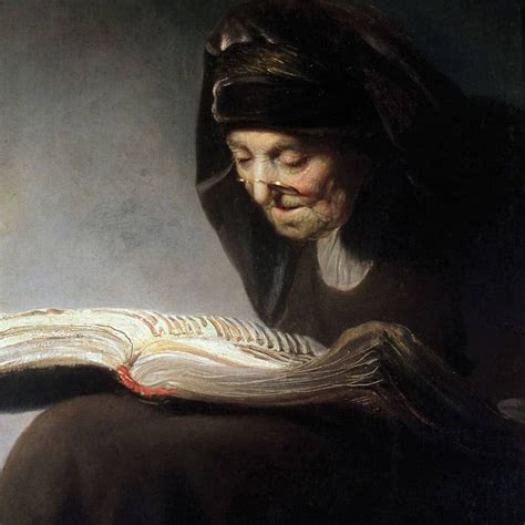 Rembrandts Mother Reading By Rembrandt 1629 Rembrandt Optical Mona