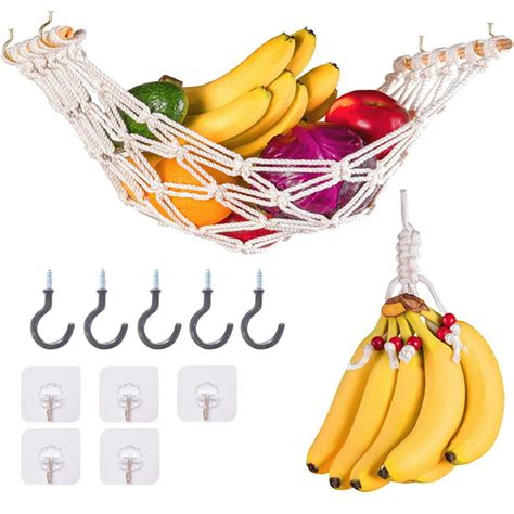 Fruit Hammock For Kitchen Under Cabinet Produce Veggie Banana Hammock