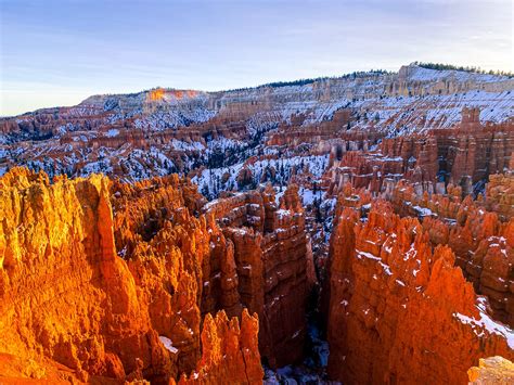 Sunset Point In Winter At Bryce Canyon National Park