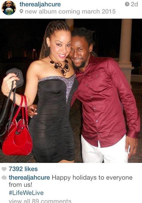jah cure and wifey back together again…… jamaican matey and groupie pinkwall talk di tings dem
