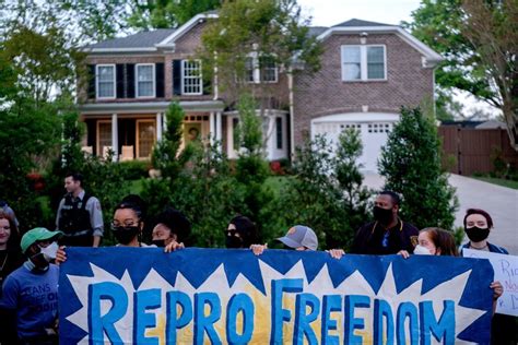 protests outside homes of supreme court justices bring scope of civil liberties into focus