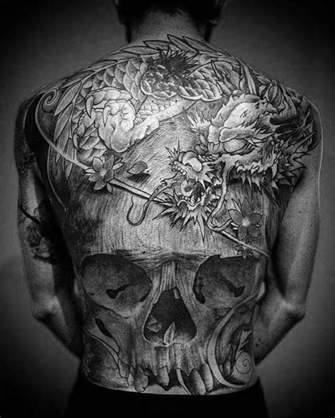 40 Japanese Skull Tattoo Designs For Men Cool Cranium Ink Ideas