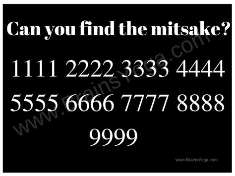 Can You Find The Mistake Visual Picture Puzzle