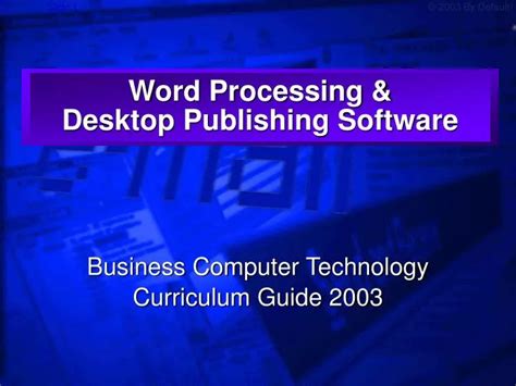 Ppt Word Processing Powerpoint Presentation Free Download Id79381