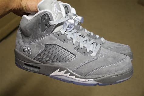 Shoeaffliction Air Jordan 5 Retro Wolf Grey