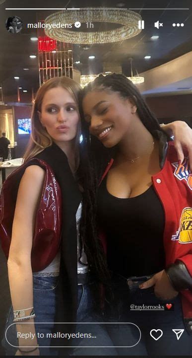 Mallory Edens Wild Photos With Taylor Rooks From Knicks Game Game 7