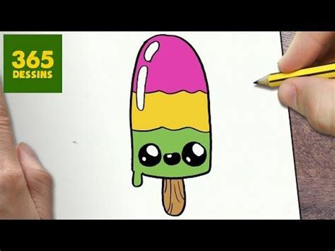 Kiwi dessin ou glace kawaii dessin etape par etape cool idee art sympatique dessin cactuses famille adorable. Dessin Kawaii Glace Licorne Facile - Dessin Facile
