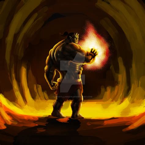 Flames Of The Ogre Mage By Frostllamzon On Deviantart