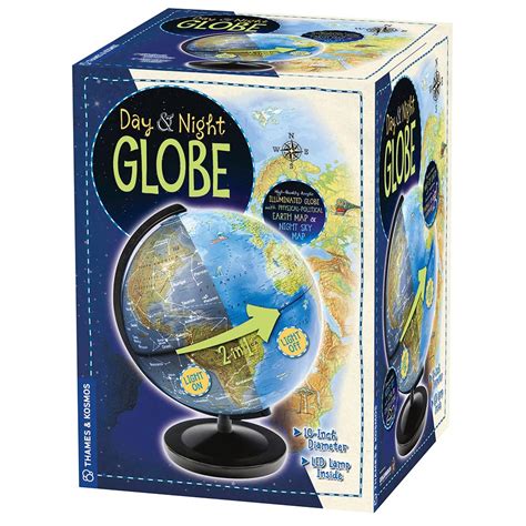 Day And Night Globe 10 Inch Led Illuminated Globe W Constellation Map