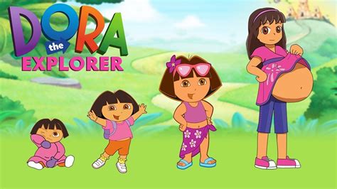 Dora The Explorer Growing Up Compilation Youtube