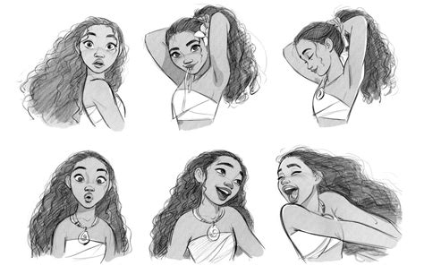 moana facial expressions it was very challenging to make her every expressions and attitudes