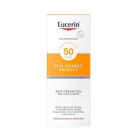 Eucerin Sun Allergy Protection Cream Gel Spf50 150ml Health 1st