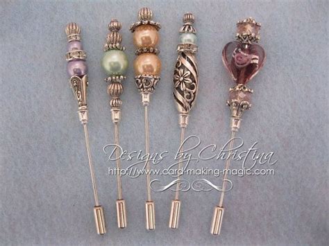 Decorative Hatpins Etsy Hat Pins Small Ts Glass Beads