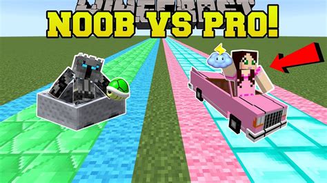 Minecraft Noob Vs Pro Fan Made Mario Kart Race Mini Game Youtube