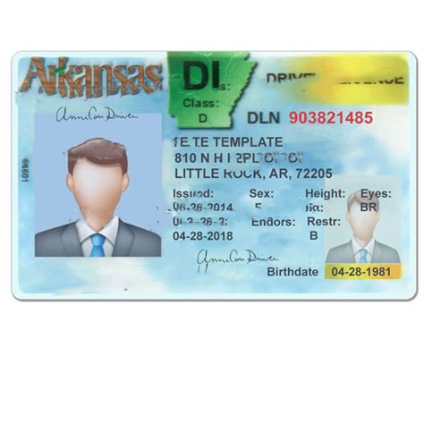 Arkansas Driver License Template V1 Webchinhto