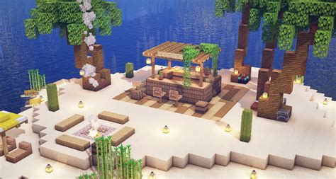 Maybe you would like to learn more about one of these? Tiki Bar on a tropical island : Minecraft