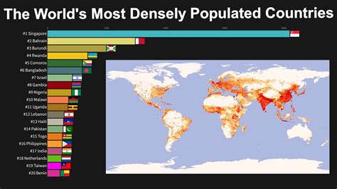 An asterisk indicates former countries, previously recognized by the united states, that have been dissolved or superseded by other states. The World's Most Densely Populated Countries 1950 to 2100 ...