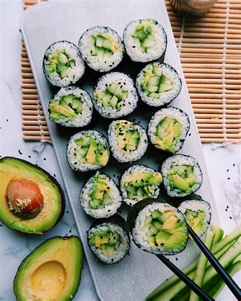 Recetas Diarias Veganas 🌱 En Instagram 🥑 Rollos De Sushi Veganos Por Foodwithcarmen 🚨🚨