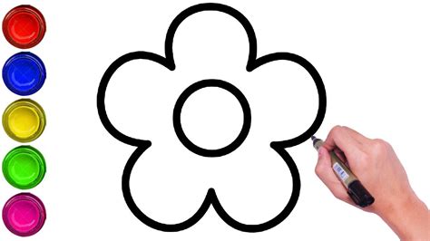 How To Draw Easy Flowers Step By Step For Kids