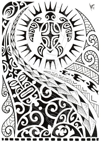 Polynesian Half Sleeve 02 By Dfmurcia On Deviantart Tatuagem Havaiana