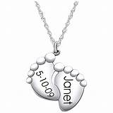 Pictures of Baby Feet Jewelry Silver