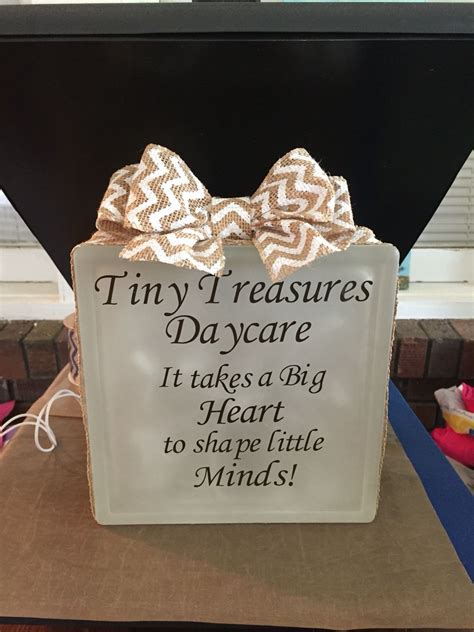 Daycare light box teacher appreciation big hearts little mind | Big