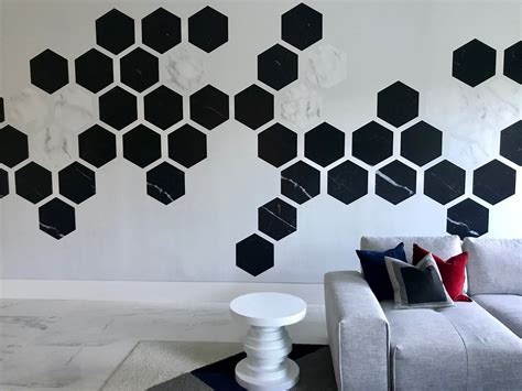 Hexagon Pattern Wall Mural Wall Patterns Wall Murals Wall Paint Designs