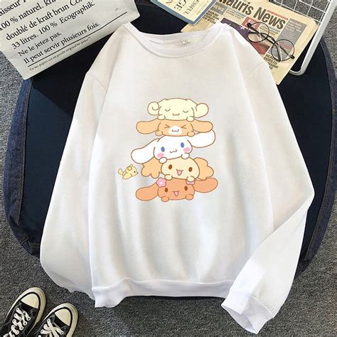 Cute Cinnamoroll Friend Unisex Sweatshirt Harajuku Sweater Etsy