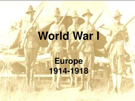 Ppt World War I Europe 1914 1918 Powerpoint Presentation Free