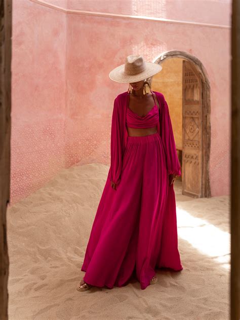 Avana Crop Top, Avana Pants and Avana Long Jacket.⁠ | Fashion outfits