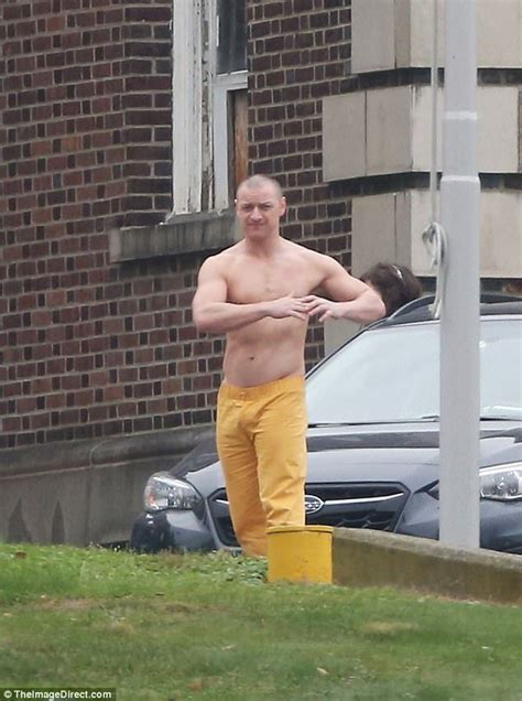 Shirtless James Mcavoy Spotted On Set Of Glass James Mcavoy Shirtless