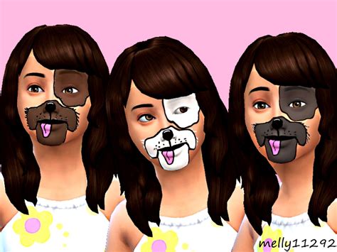 The Sims Resource Kids Dog Face Paint