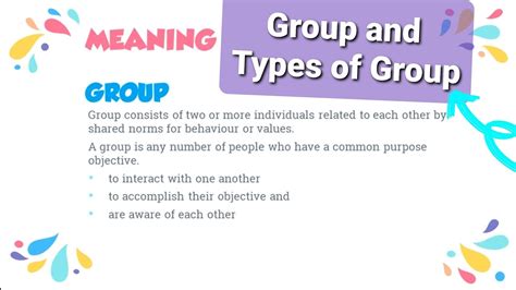 What Is The Meaning Of Group The Different Types Of Groups