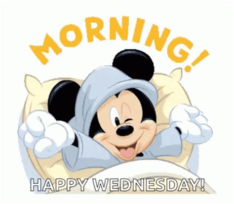 mickey mouse good morning happy wednesday