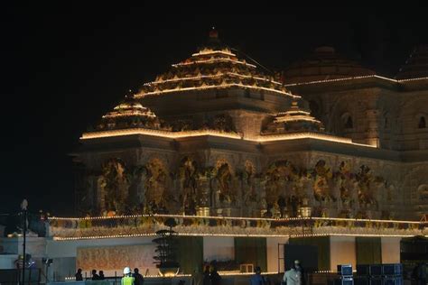Ayodhya Ram Mandir Inauguration Date Us Temples Celebrations Car