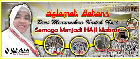 Desain Spanduk Banner Selamat Datang Haji Coreldraw Photoshop Free Cdr