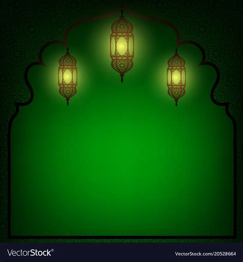 Arabic Lanterns Royalty Free Vector Image Vectorstock