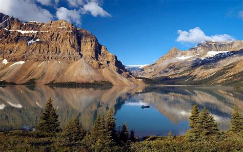 Bow Lake In Banff National Park Canada The National Photographic